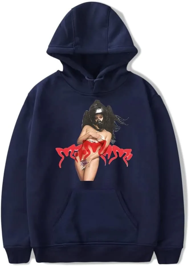 Roshola Motomami Merch Rosalia Винтажная толстовка с капюшоном 90-х годов унисекс Harajuku уличная в