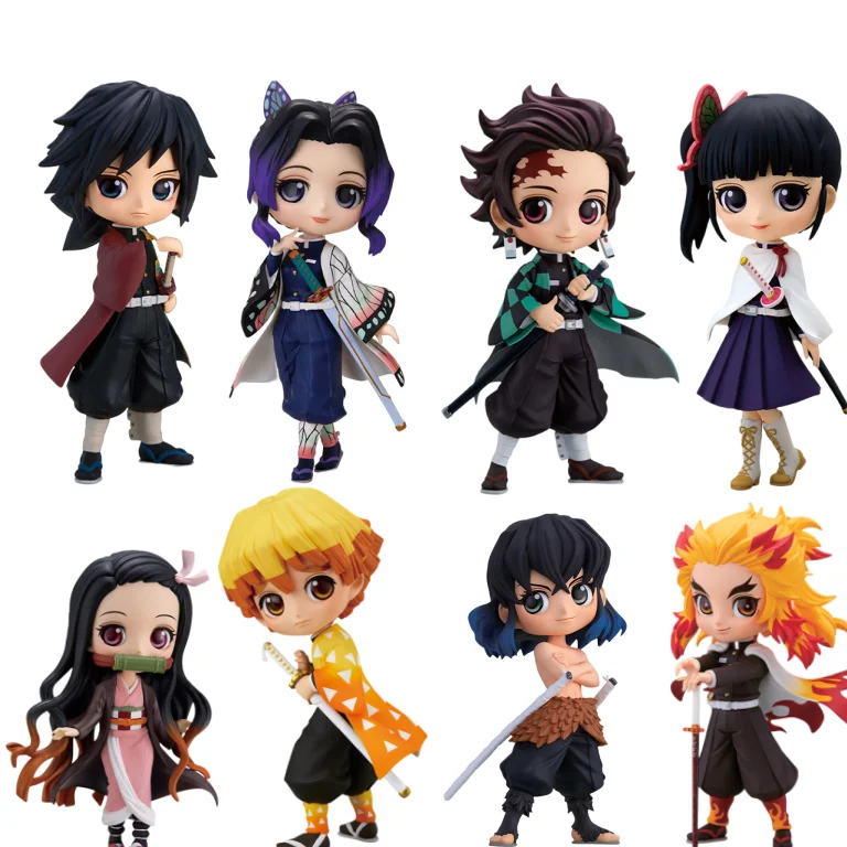 Nezuko Tanjirou Zenitsu Inosuke Kyoujurou Giyuu 15cm Action Figuras Kawaii Pvc Model Toys Gift