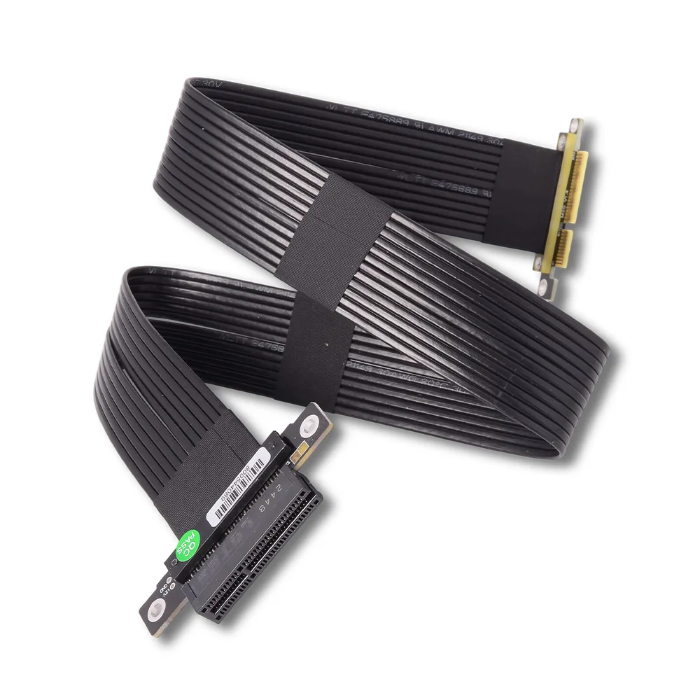 Фото Кабель-удлинитель ADT-Link PCIe 4.0 x4 на x4 Gen 4/3, адаптер-райзер для видеокарт, сетевых карт, жестких дисков, игровых ПК, NVMe SSD, USB №3