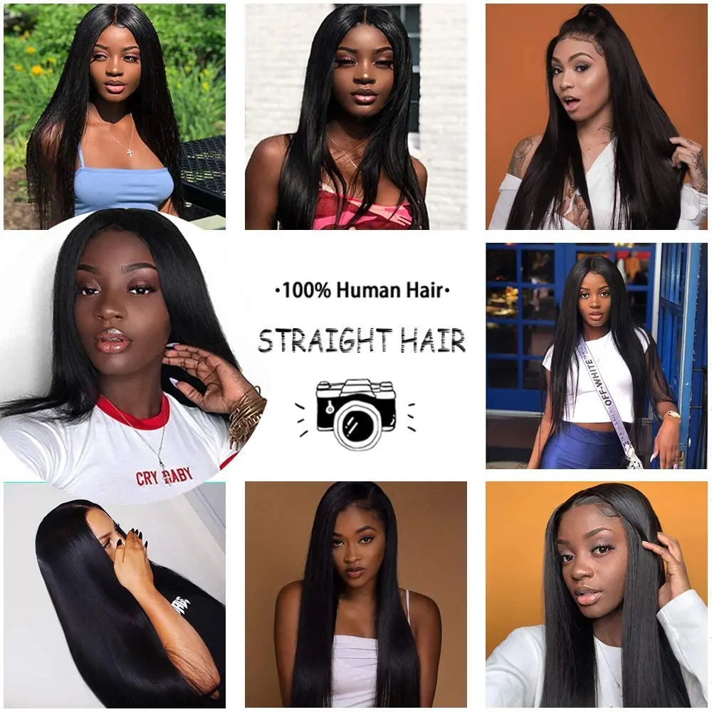 Indian Straight Human Hair Bundles Natural Black For Women Bone Straight Hair Extensions 1/3/4 Bundles Hair Vendors Wholesale
