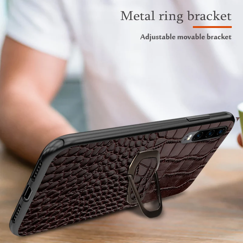 

For Huawei Mate40 Leather Phone Case New Crocodile Up and Down Bracket Hot Selling Trend Fit 30 20 10 Nova ProPlus Pro Lite