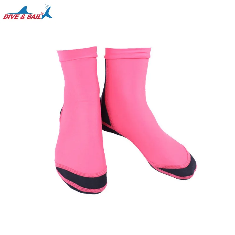 Носки для дайвинга и плавания взрослых эластичные из лайкры 1 5 мм Нескользящие