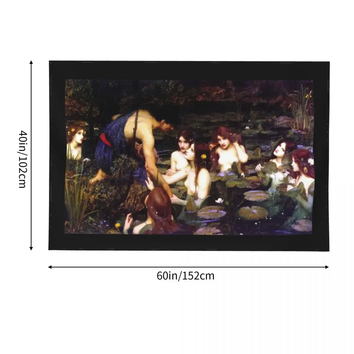 Гобелен Hylas and the Nymphs John William Waterhouse