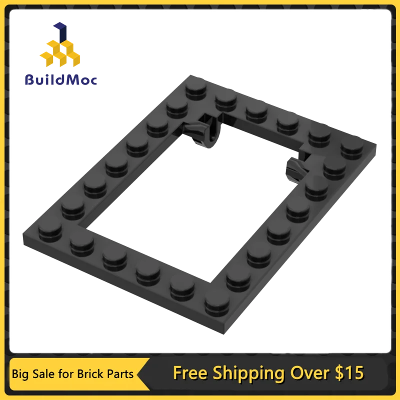 

1 шт., детали MOC 30041, Модифицированная пластина 6x8, ловушка, дверная рама, Совместимые Кирпичи, сборные строительные блоки «сделай сам», детска...
