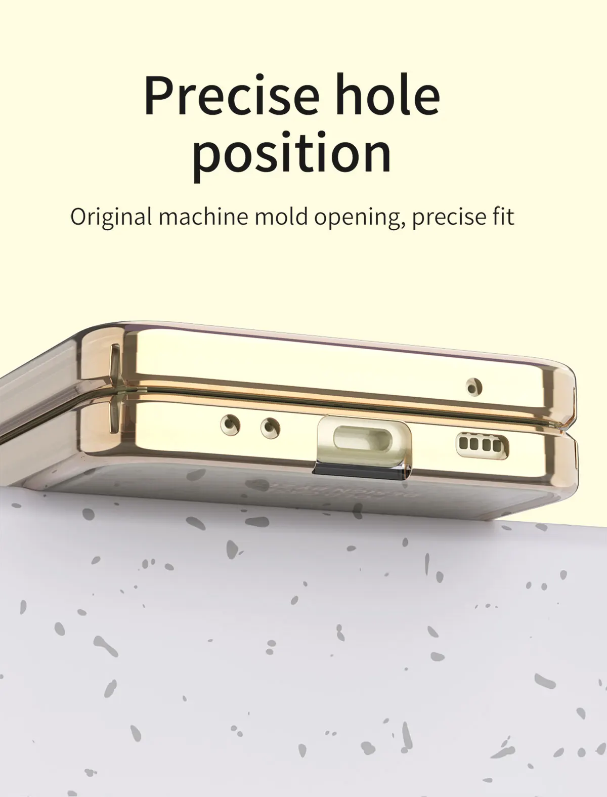 Clear Hinge Funda Fold Case For Huawei P50 Pocket Electroplating Transparent Hard Cover 360 Fully Protected Case