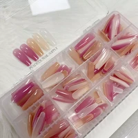 gel x nails extension system full cover sculpted base color stiletto medium false nail tips 240pcsbox