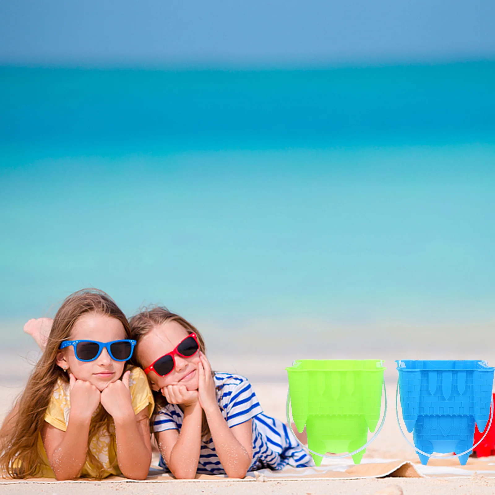 Детские игрушки 2 шт. бочка-замк уличный песок портативная модель снега зимний