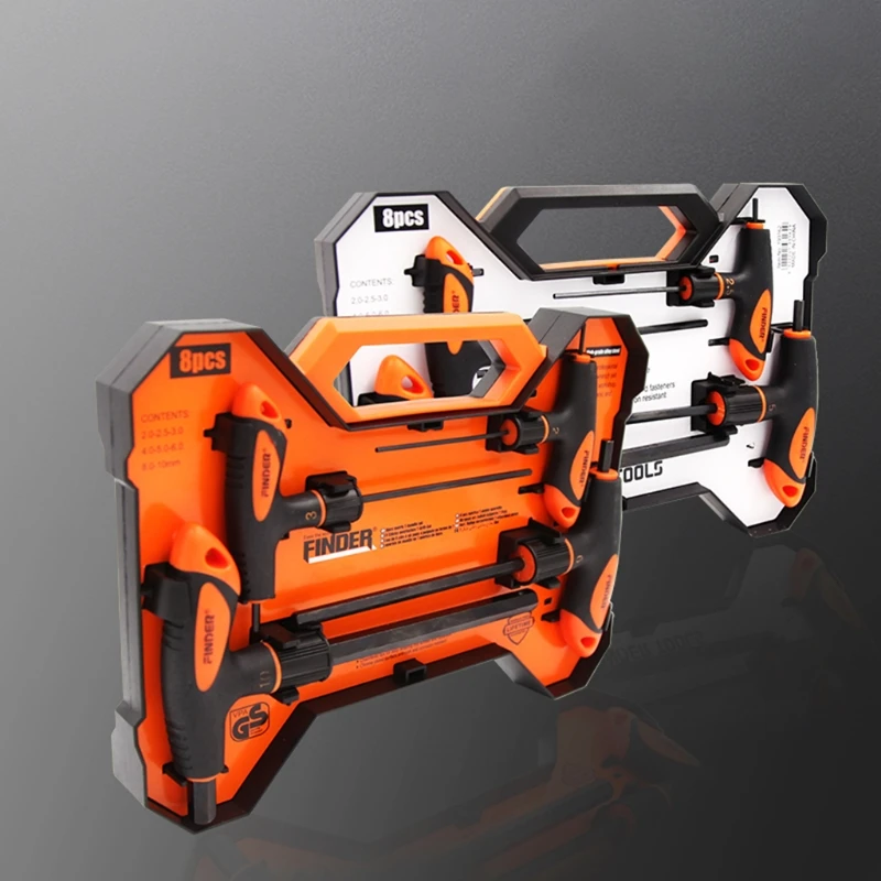 

Набор шестигранных ключей с Т-образной ручкой, комплект из 8 предметов, 2/2, 5/3/4/5/6/8/10 мм, комплект тяжелых превосходных шестигранных ключей