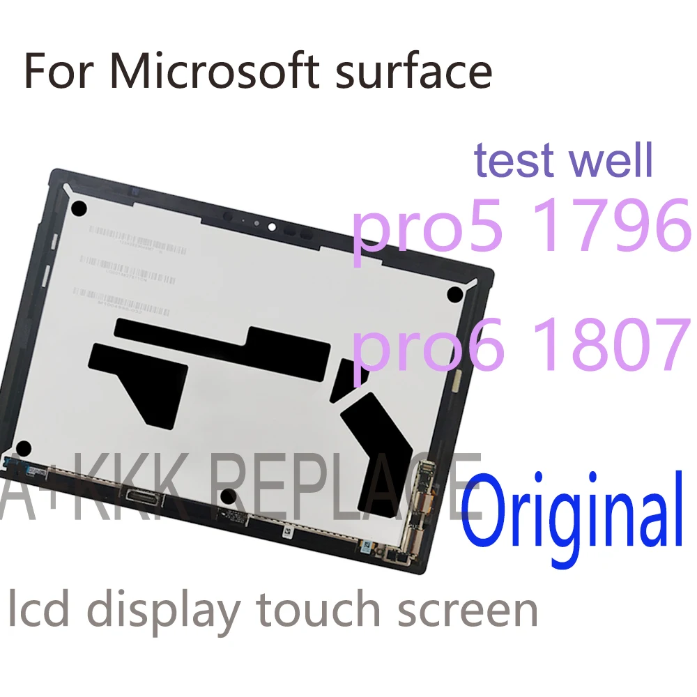 

AAA+12.3inch For Microsoft Surface Pro 5 1796 Pro 6 1807 LCD Display Touch Digitizer Assembly For Surface pro5 Pro6 LP123WQ1 Lcd