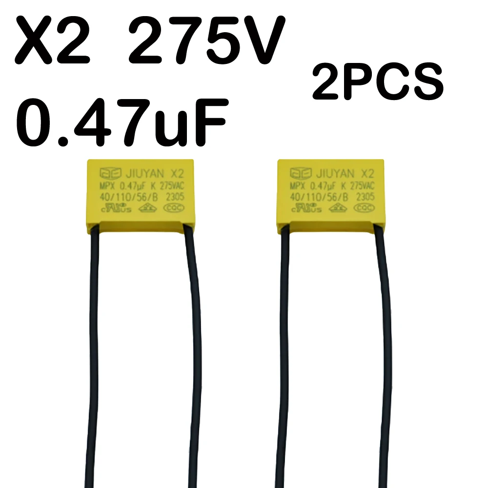 0 47 мкФ 275 В конденсатор x2 переменного тока X2 защитный корпус гибкий провод
