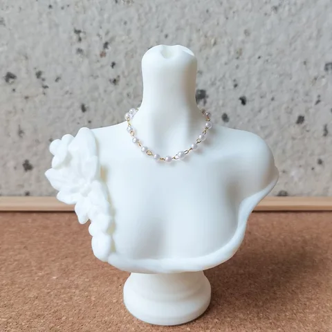 Ожерелье со звездой и луной/жемчугом для куклы 1/6