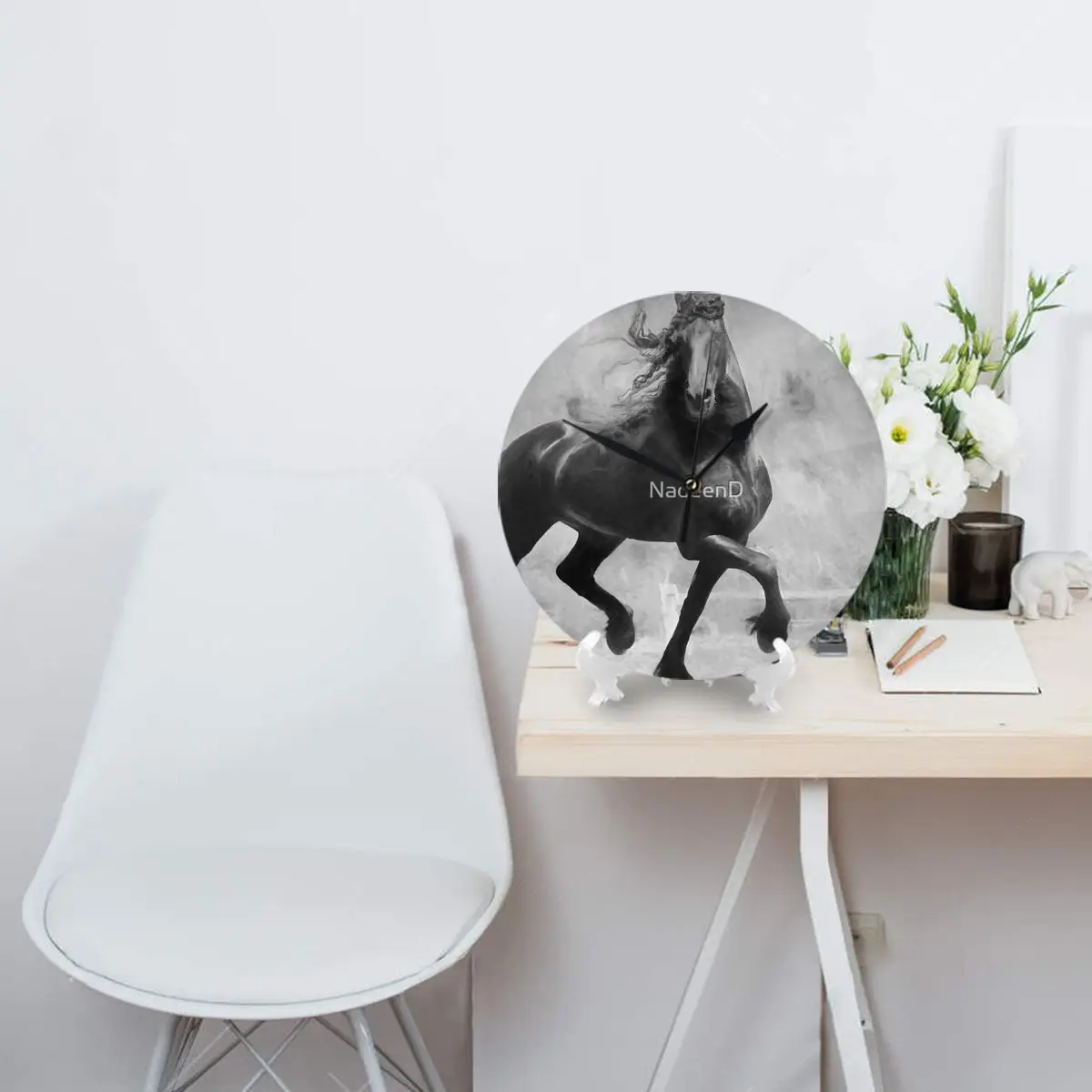 Настенные часы Friesian украшение для комнаты круглые украшения