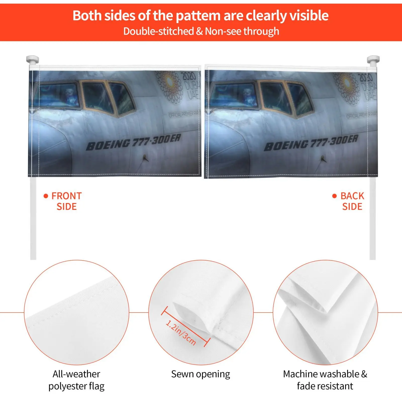 Катар Боинг 777-300er наружный декор флаг Автомобильный пилот в кабине