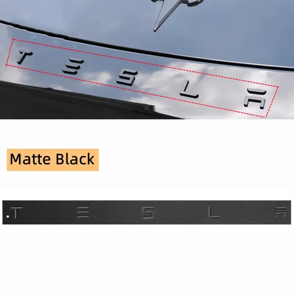 1 шт. 3D ABS логотип Tesla эмблема буквы значок багажника автомобиля задняя буквенная этикетка гальваническая для MODEL 3 MODEL S X модифицированные аксессуары