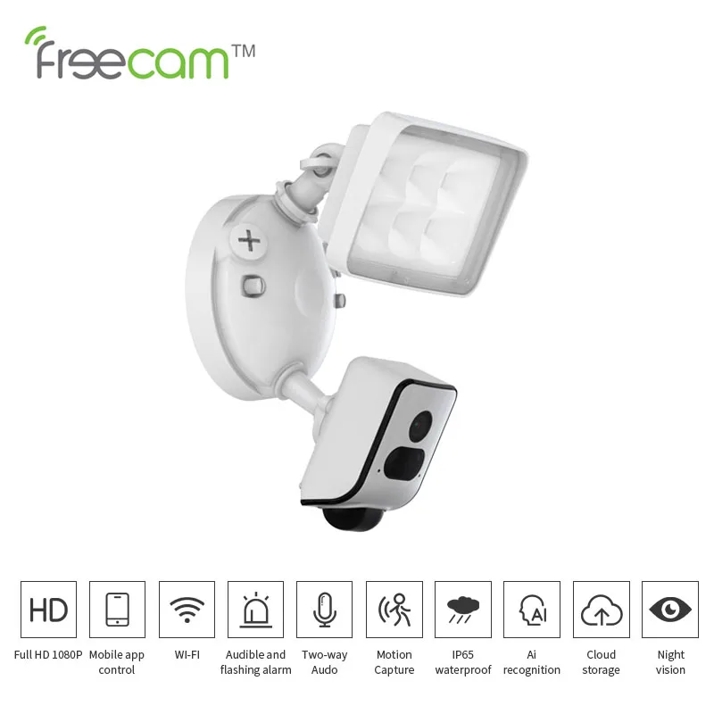 

Freecam 810Y/820y Smart Home WIFI Camera CCTV Digital Security Outdoor Surveillance Wireless Tracking Video Night Vision Camera
