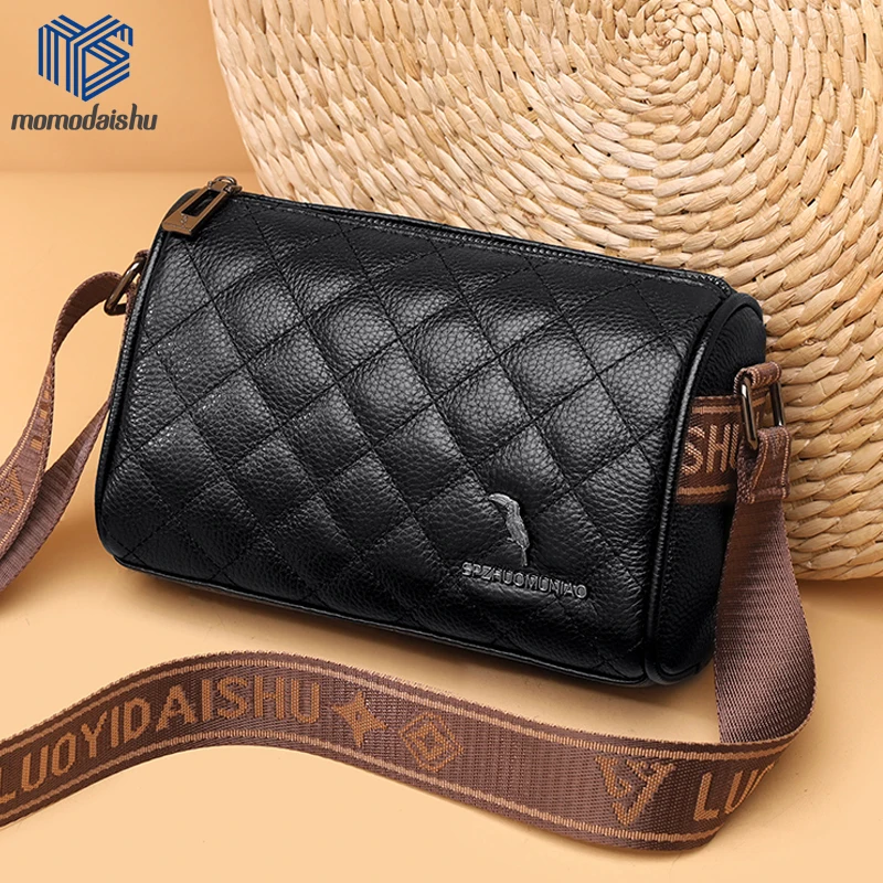 

100% Cowhide Crossbody Bags Luxury Designer Shoulder Crossbody Bags Fashion Solid ColorCow Leather Ladies Messenger Tote Sac