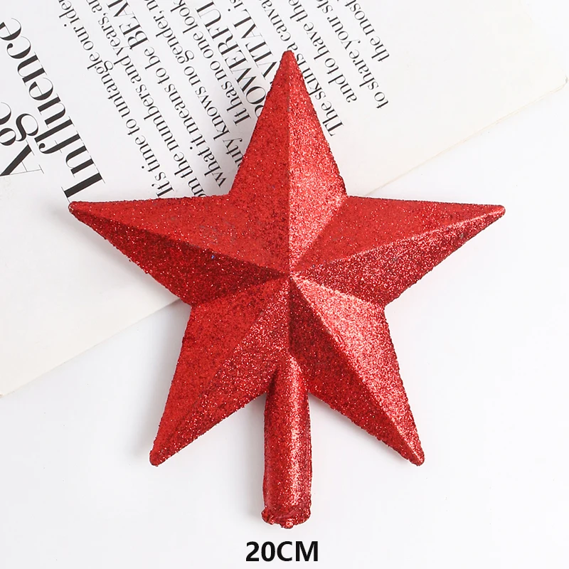 

Красная пластиковая верхушка на елку 15/20 см