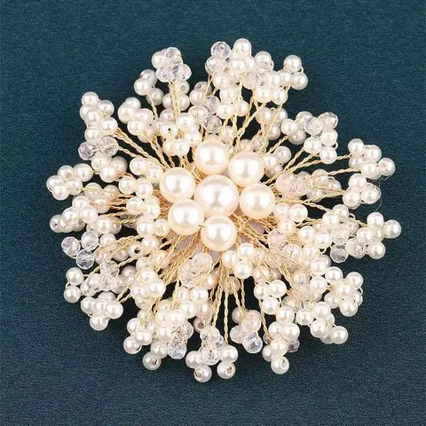 Белые жемчужные броши Xiaoming