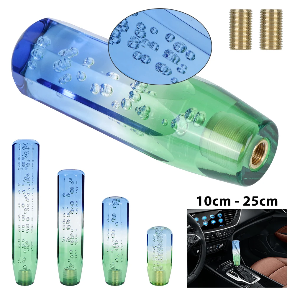 

10/15/20/25cm Car Gear Shift Knob Shifter Transparent Crystal Decorative Transmission Lever Bar Interior Automotive Accessories