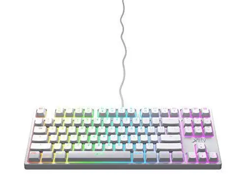 

Белая компактная Механическая игровая клавиатура K4 TKL RGB