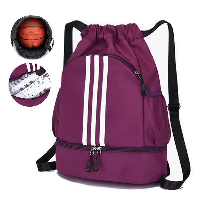 Sports Backpack Women's Travel Football Training Large Basketball Weekend Fitness Luggage Camping Bolsas For Shoe Men Gym Bags