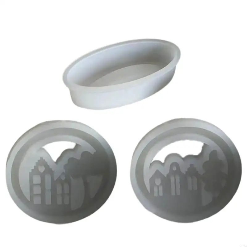 G99A венки Дом Силиконы формы, базовая форма для хранения Tealight Holder украшения