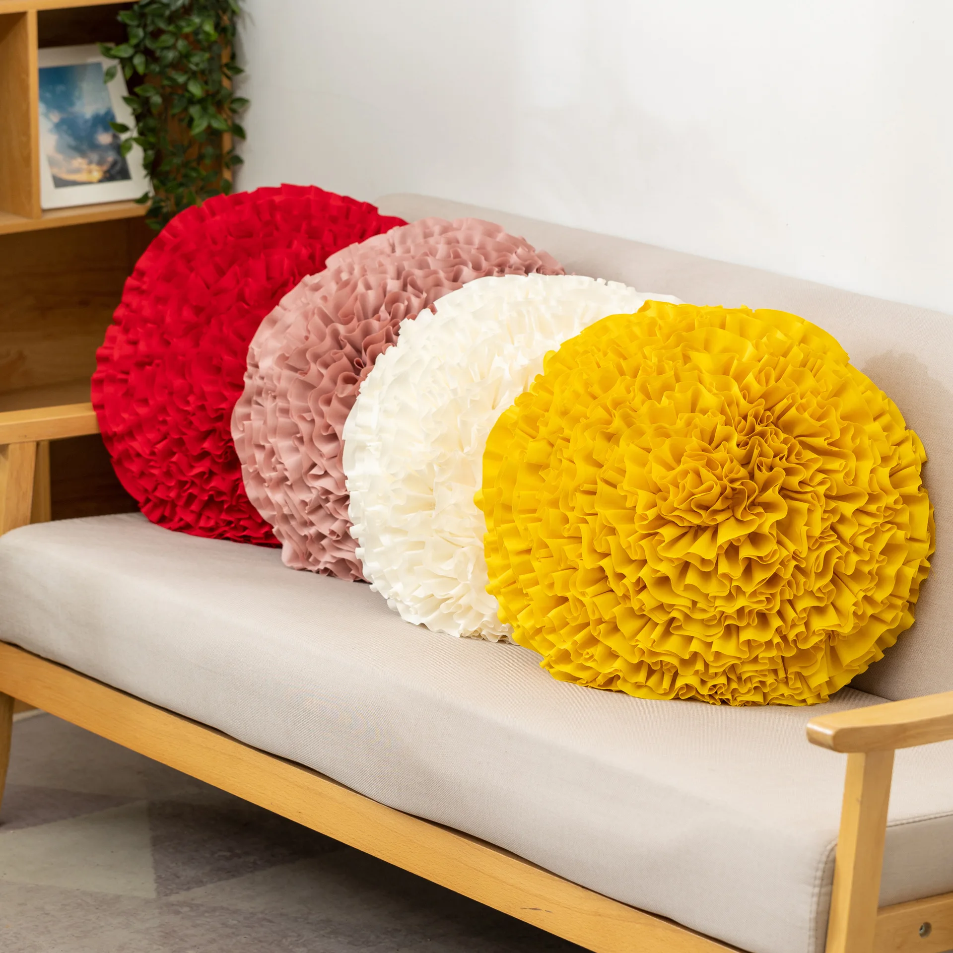 

3D Цветочный чехол для подушки, Наволочки ручной работы, складная Роскошная декоративная наволочка для подушки, чехол для гостиной, украшени...