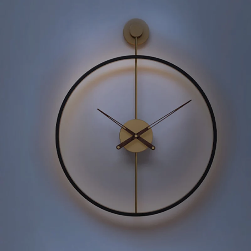 

Большие настенные часы тихие в Испании, современные тихие часы, оригинальные роскошные золотые часы, настенный Декор для дома, украшение гостиной