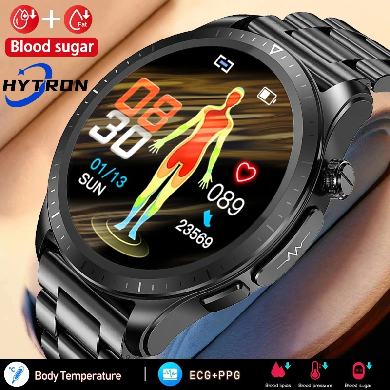 

Смарт-часы HYTRON с функцией измерения уровня сахара в крови и ЭКГ