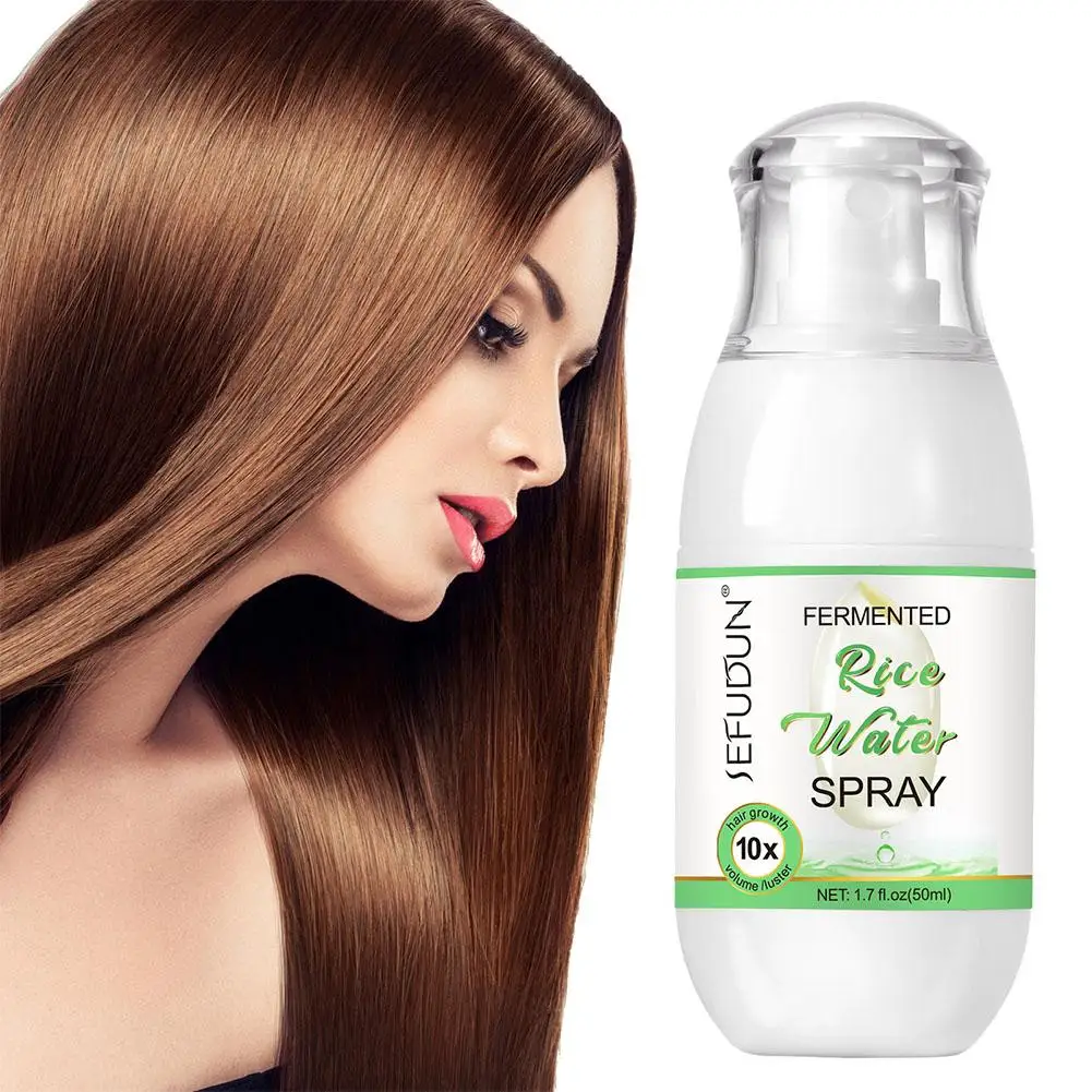 

50ml Fermented Rice Water Spray hair Conditioner Spray Hair Care Products Rice Soap For Dry Damaged Frizzy Hair Q4J7