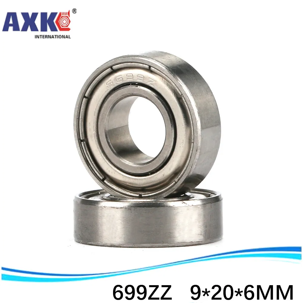 

50pcs Free Shipping Thin Wall Deep Groove Ball Bearing 699ZZ 9*20*6 Mm Inch Bearing AXK Steel Ra 0.8 Machinery Nanjing Carton 99