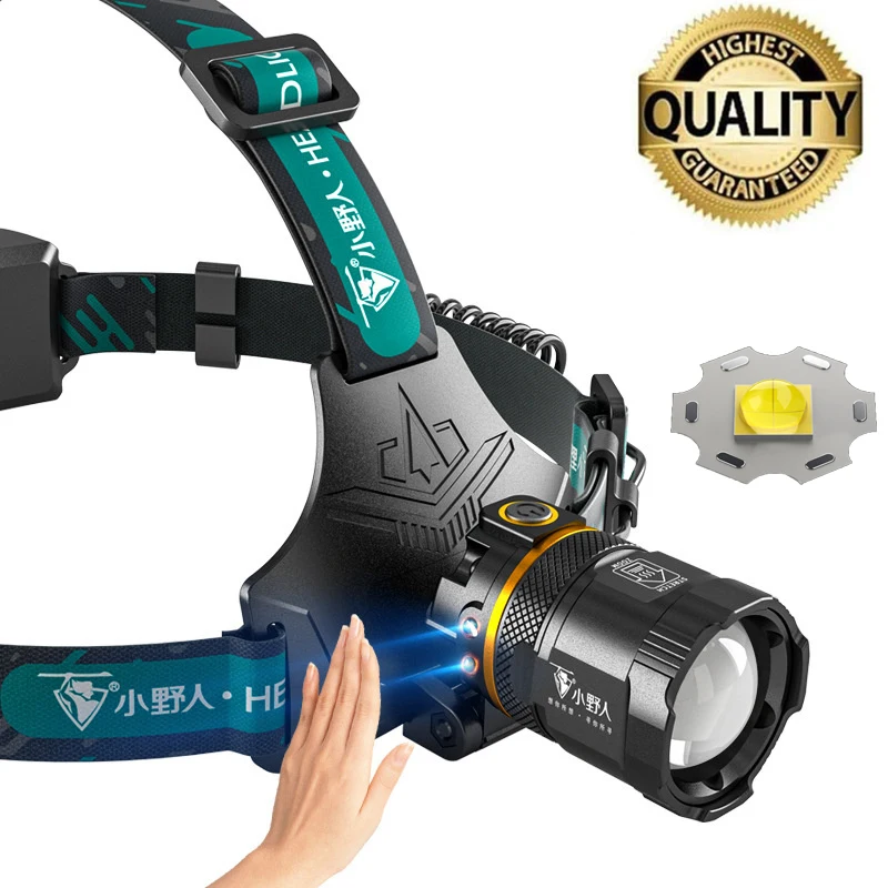 

1000000LM Super XHP220 LED Headlamp Sensor Powerful Headlight Head Flashlight USB Rechargeable Head Lamp Torch Light Lantern