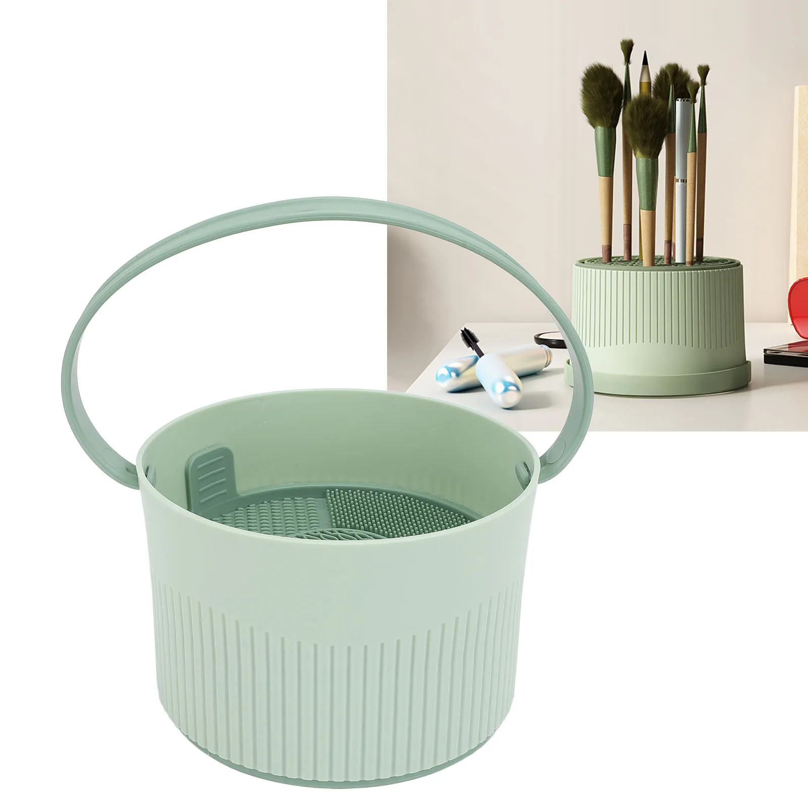 Очиститель косметических кистей сушилка кисточка для макияжа чистящий коврик