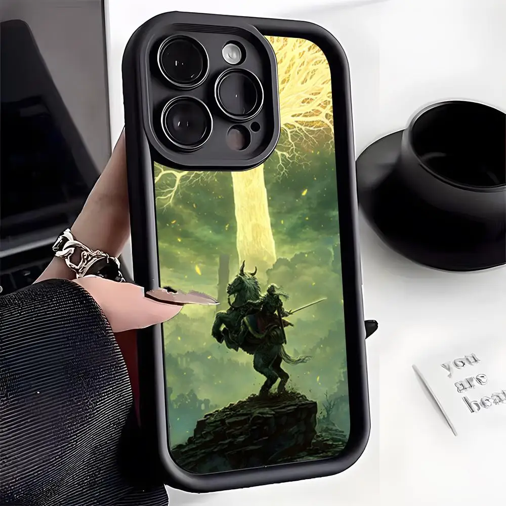 Фото Противоударный чехол E-Elden R-Ring для iPhone 17 Pro Max, 15 Pro, 16, 14 Plus, 12, 13 Mini, 11 Pro №1