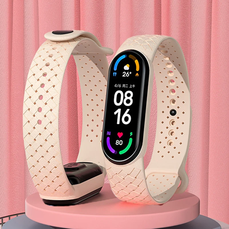 

Braided Bracelet For Xiaomi Mi Band 7 Silicone Sport Wristband smartwatch Solo loop Replacement Correa NFC Miband 6 5 4 3 strap