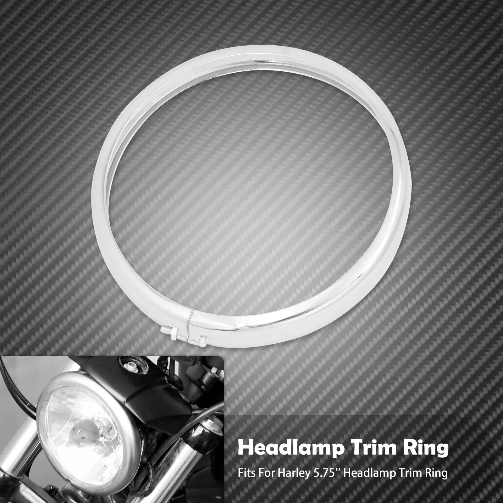 

Мотоциклетная накладка на фару 5,75 дюйма, накладка на фару, кольцо для Harley Softail Street Bob FXBB Low Rider FXLR Standard FXST FXBBS