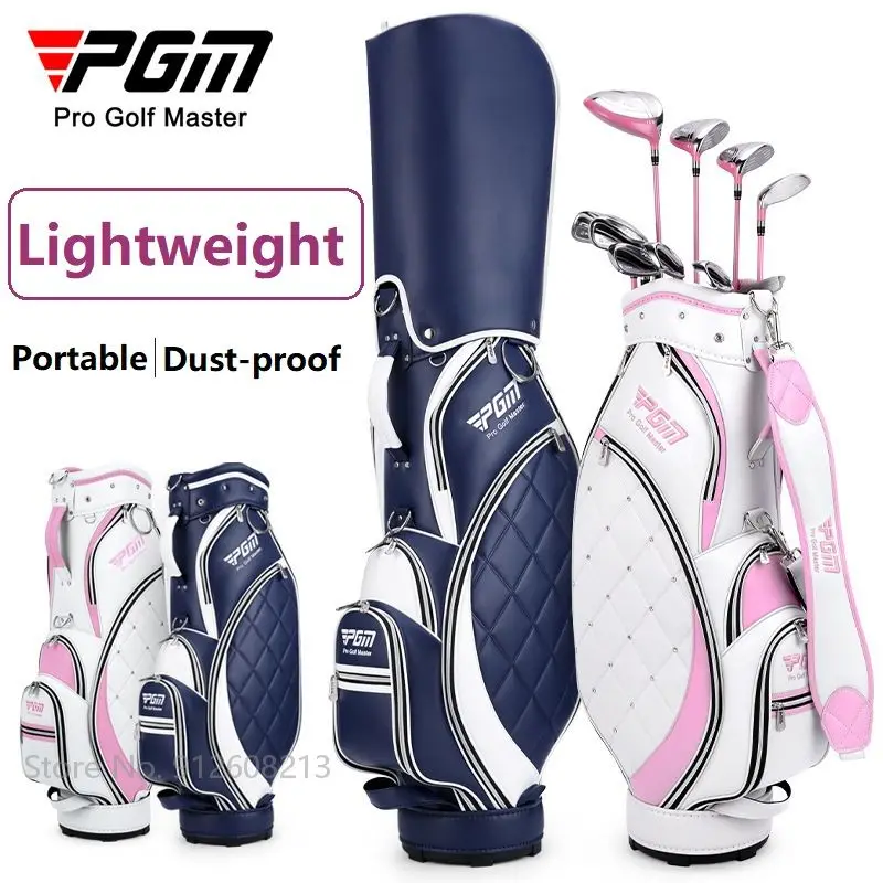 PGM Lightweight Golf Standard Bag for Women Waterproof Ladies Aviation Bags Retractable Golfing Clubs Pack High Capacity Package