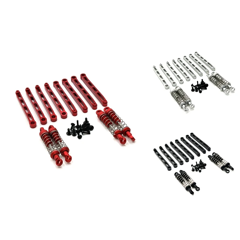 

MN78 Metal Chassis Links Pull Rod Shock Absorber Set For MN78 MN-78 MN 78 1/12 RC Car Upgrades Parts Accessories