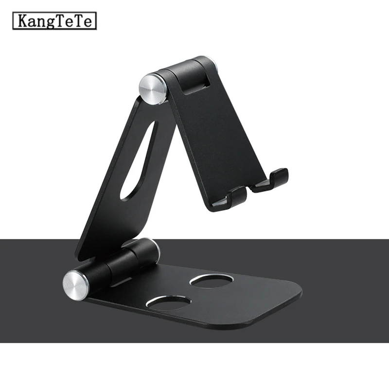 

Phone Holder Stand Universal Foldable Desktop Holder Metal Portable Adjustable Desktop Bracket For Huawei Xiaomi