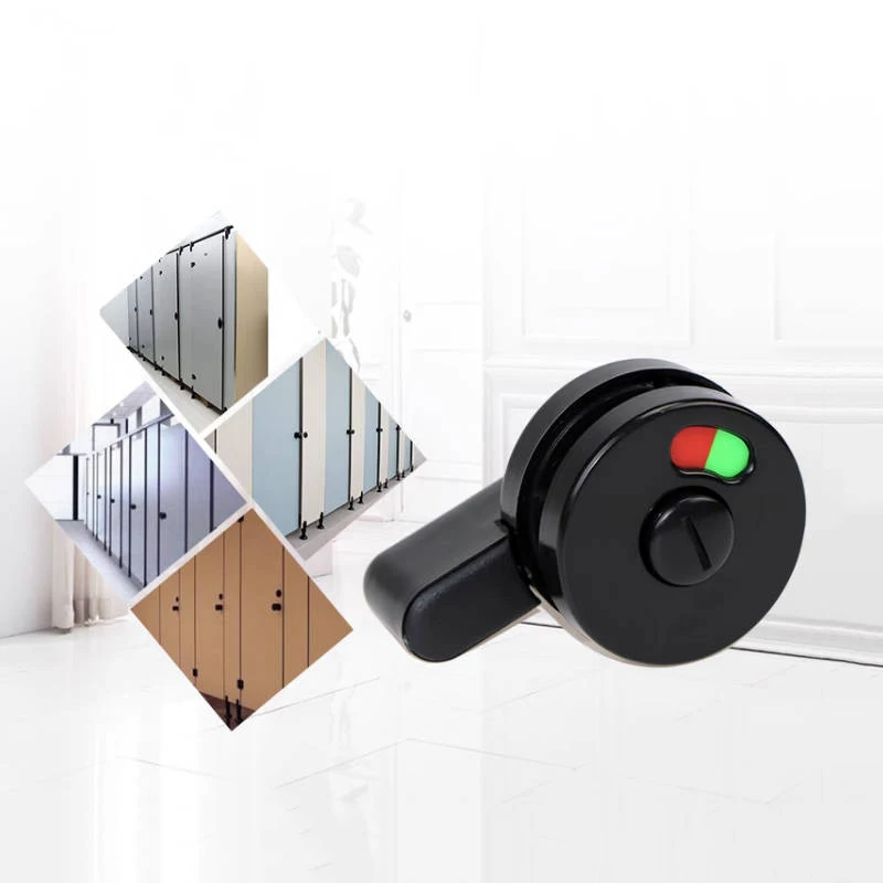 

Public Building Loo Wc Lavatory School Restroom Panel Cubicle Hardware Part Universal Door Indicator Latch for Office Building