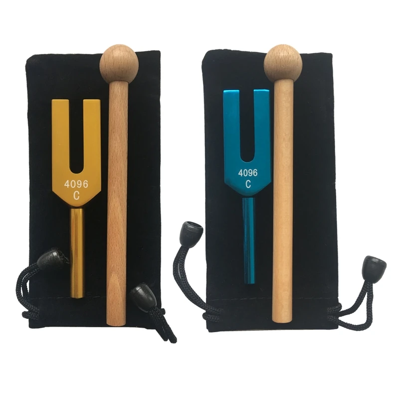 

High-frequency Energy Tuning Fork Crystal 4096HZ Tuning Fork Aluminum Alloy Healing Sound Vibration Therapy Medical Tool