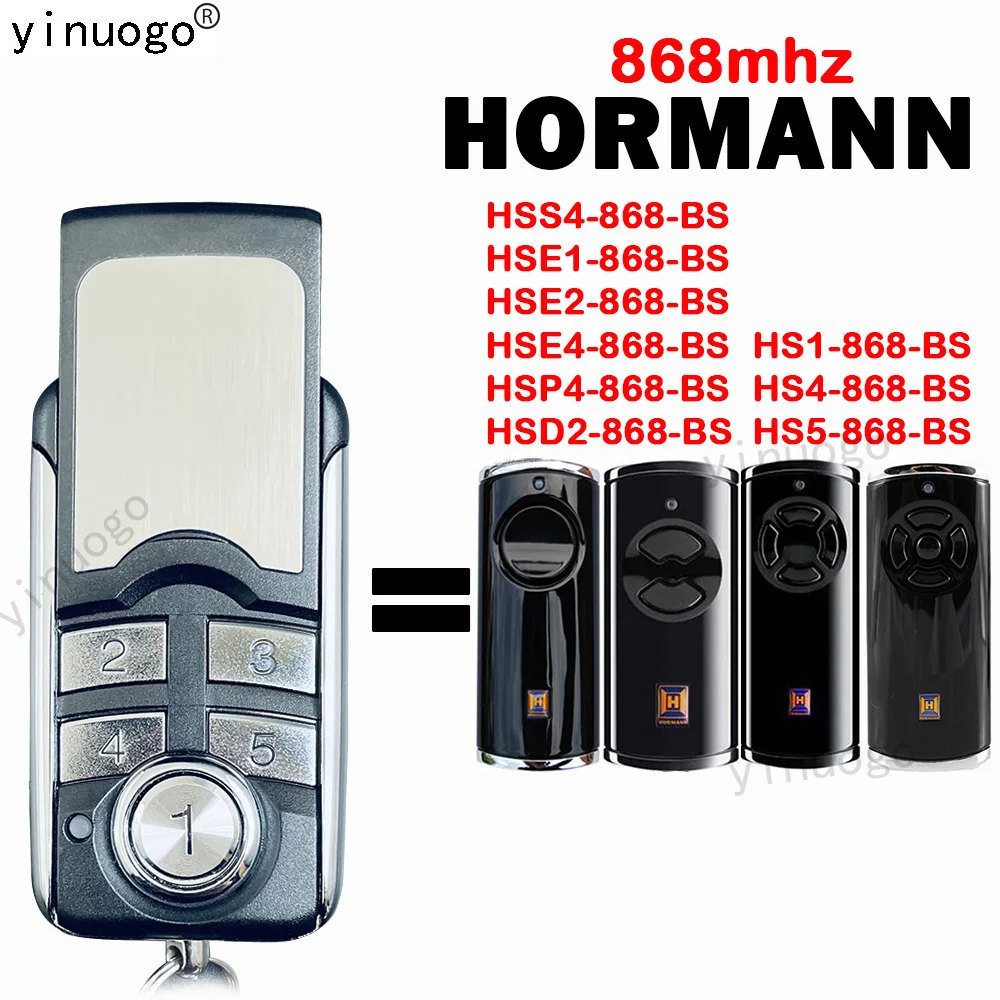 HORMANN HSE2-868-BS HSE4-868-BS Remote Control HORMANN HSD2 HSP4 HS5 HS4 HS1 HSS4 868 BS Garage Gate Remote Control 868MHz