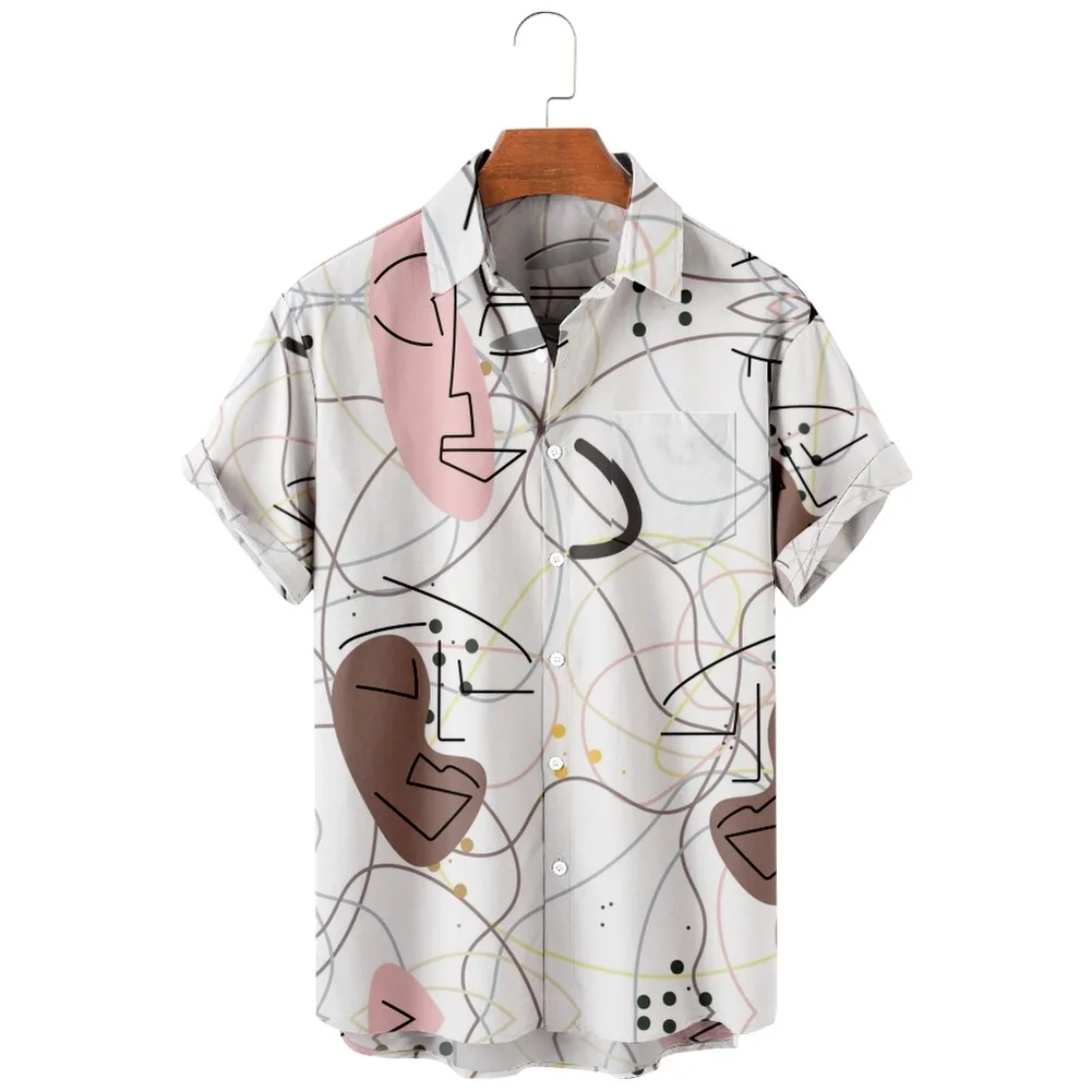 

Новинка 2022, Мужской Повседневный дышащий топ с коротким рукавом, модная мужская рубашка с отложным воротником на заказ, КОКОСОВАЯ СКОРЛУПА