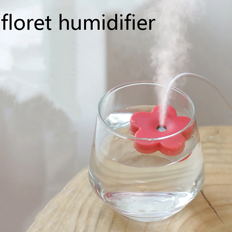 

Portable USB Petal Shape Air Humidifier Mini Ultrasonic Aromatherapy Humidifiers Diffusers for Home Plants Purifier