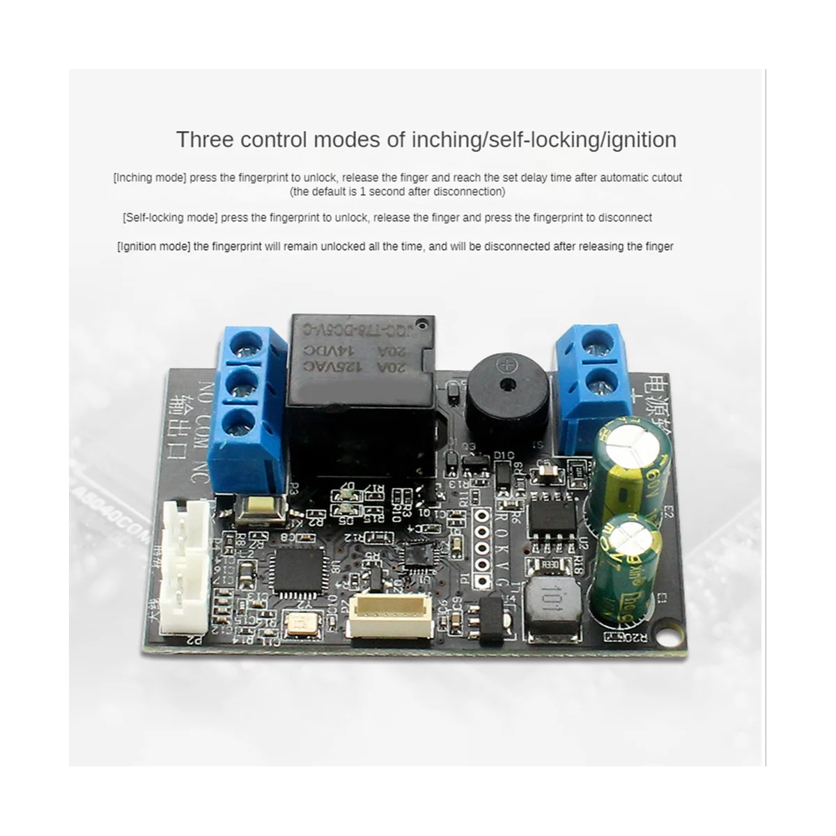 

Mobile Phone NFC Control Board Fingerprint IC Card DIY Relay Module 13.56Mhz Access Control Card Controller, IC+NFC