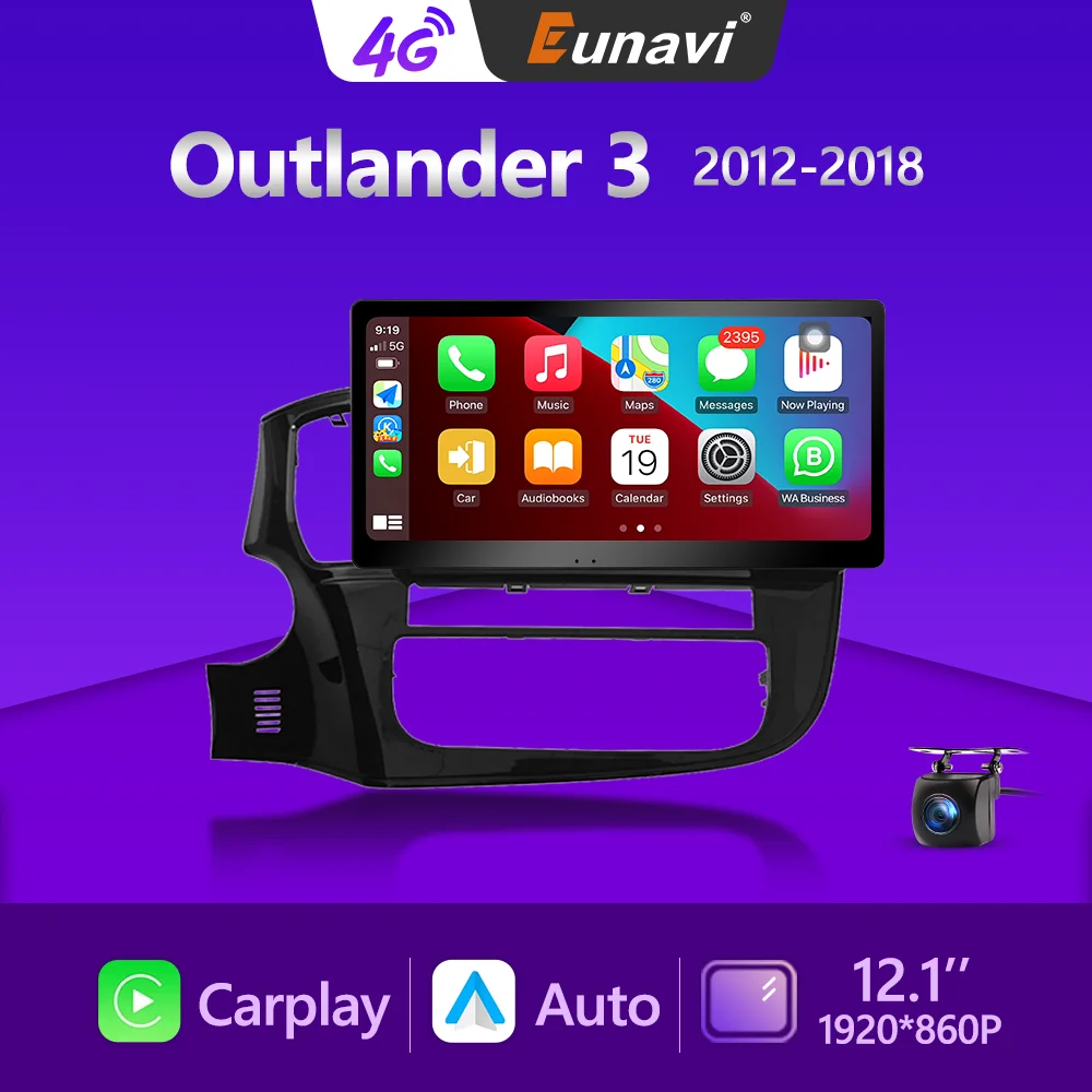 

Eunavi Android Auto Radio For Mitsubishi Outlander 3 GF0W GG0W 2012-2018 4G Carplay Car Multimedia 2din Autoradio GPS Navigation