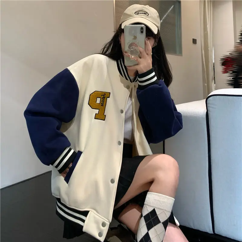 2022 куртка для бейсбольной униформы женская зимняя одежда учеников младшей и