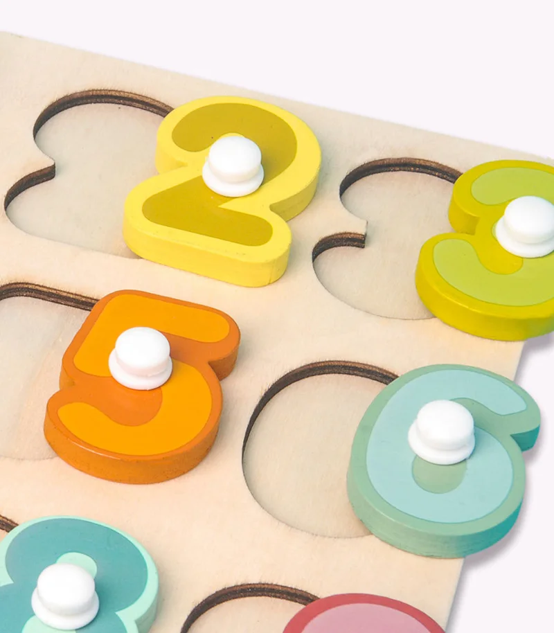 Деревянные игрушки-пазлы с рукояткой настольные игры и головоломки для раннего