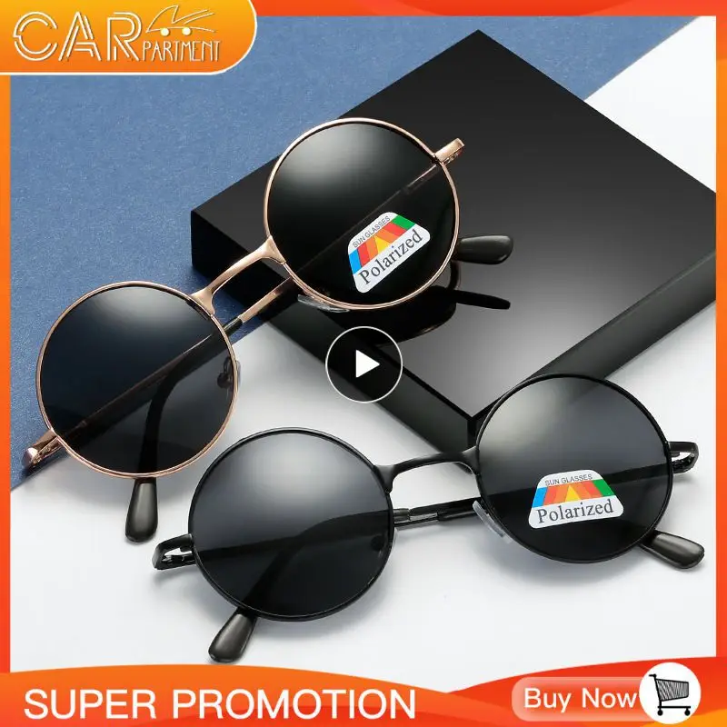 

Brand Designer Polarized Sunglasses Prince Mirror Metal Polarized Sunglasses Round Metal Frame Retro Glasses Retro Punk Style