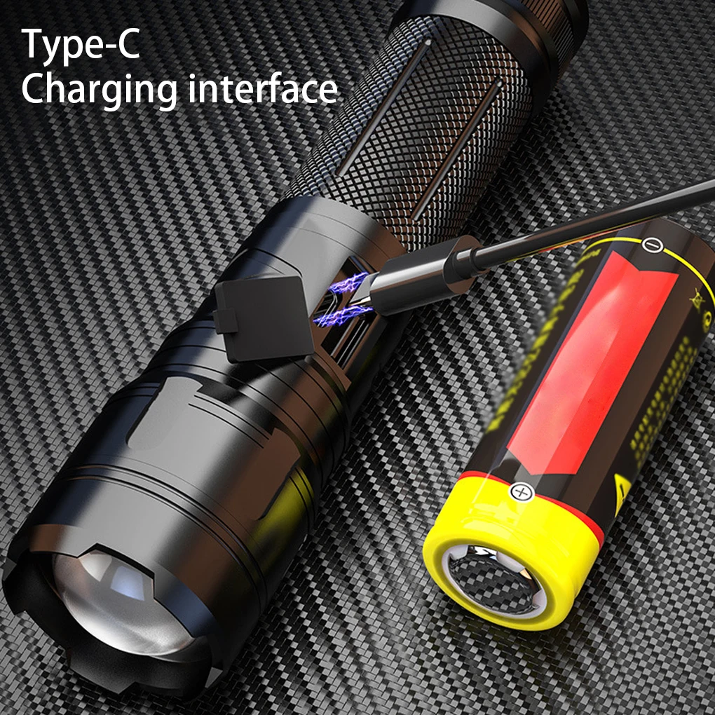 

Регулируемая электрическая лампа-фонарь на 5 зуммируемых батареях, 800 лм